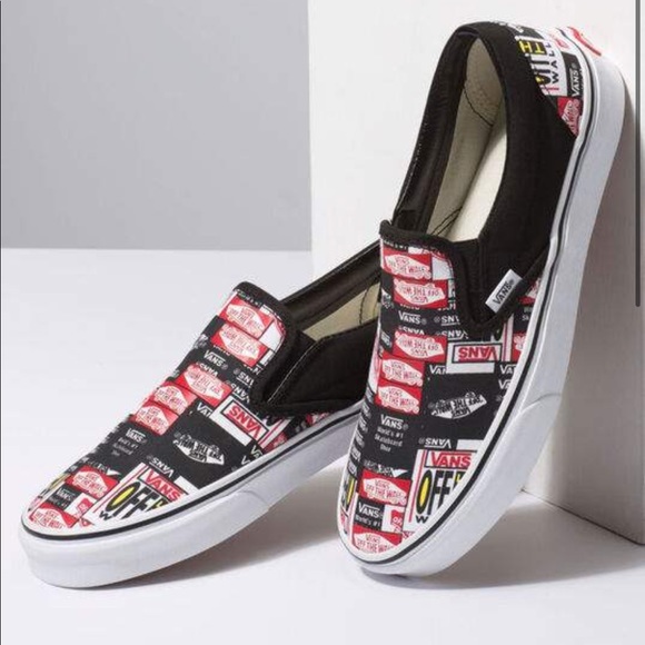 Vans Shoes - Vans Label Mix Classic Slip On Shoes New Size 9.5